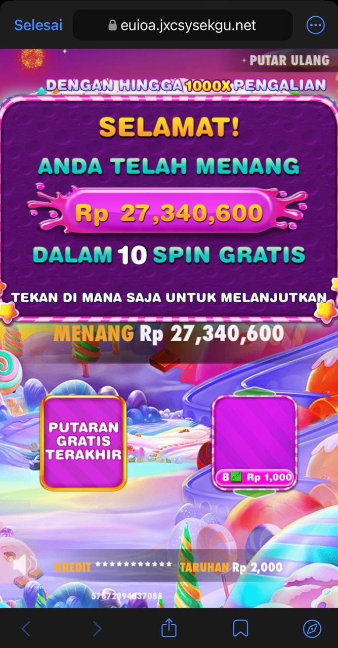 Bukti Freespin Kemenangan Member POA88 Hari Ini!