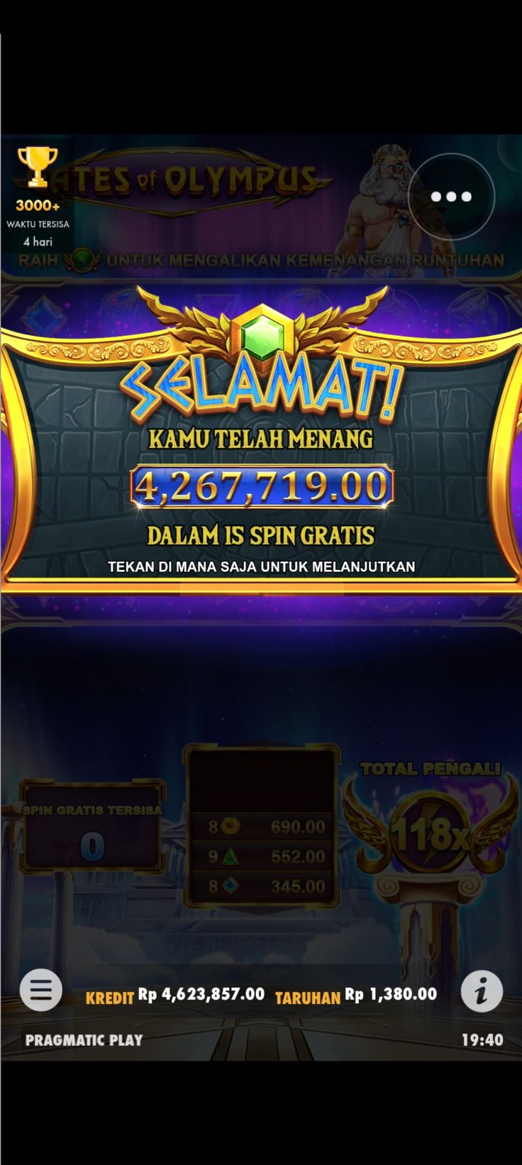BUKTI FREESPIN 15 MEI 2025